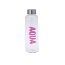 Excellent Houseware AQUA - Vízpalack - Műanyag - 500 ml - Rózsaszín kulacs, kulacstartó