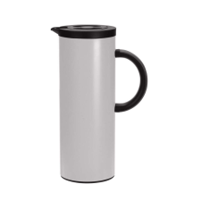 Excellent Houseware duplafalú termosz bögre, rozsdamentes acél/üveg, 11x30 cm, 1000 ml, fehér bögrék, csészék