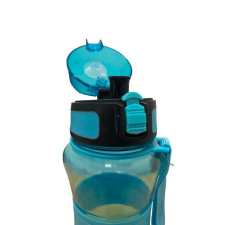 Excellent Houseware sport palack, műanyag, 26x8 cm, kék kulacs, kulacstartó