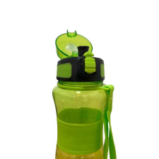 Excellent Houseware sport palack, műanyag, 26x8 cm, zöld kulacs, kulacstartó