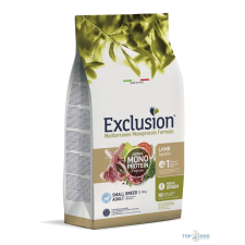 Exclusion Mediterraneo Monoprotein Formula Adult Lamb Small Breed 2kg kutyaeledel