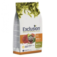  Exclusion Mediterraneo Monoprotein Puppy Beef Medium Breed száraz kutyatáp 12 kg kutyaeledel