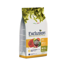 Exclusion MonoProtein Noble Grain medium breeds dogs marhahús közepes fajtájú kutyatáp 12 kg kutyaeledel