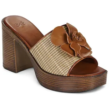 Exé Shoes Papucsok 595 CECILIA-RAFFIA-BEIGE-TAN Barna 39 női papucs