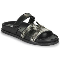 Exé Shoes Papucsok 966-KIMOLOS-LEATHER-BEIGE-BLACK Fekete 37