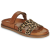 Exé Shoes Papucsok 967-KIMOLOS-LEOPARD-TAN Barna 39