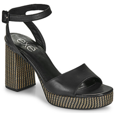 Exé Shoes Szandálok / Saruk 691-ANCONA-LEATHER-BLACK Fekete 37