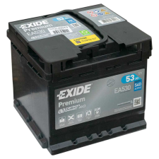 EXIDE Premium 12V 53Ah 540A jobb+ autó akkumulátor (EA530) autó akkumulátor