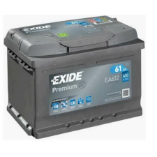 EXIDE Premium 12V 61Ah 600A jobb+ autó akkumulátor akku autó akkumulátor
