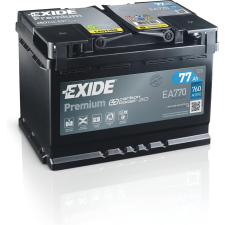 EXIDE Premium 12V 77Ah 760A Jobb+ autó akkumulátor (EA770) autó akkumulátor