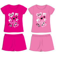 Exity kft Barbie pamut nyári együttes - póló-rövidnadrág szett - rózsaszín - 134