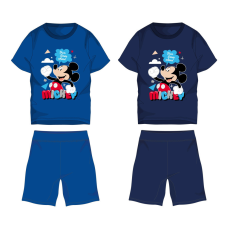 Exity kft Disney Mickey egér pamut nyári együttes - póló-rövidnadrág szett - sötétkék - 128