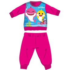 ExityKft. Baby Shark téli vastag baba pizsama - pamut flanel pizsama - pink - 80
