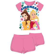 ExityKft. Disney Hercegnők pamut nyári együttes - póló-rövidnadrág szett - rózsaszín - 98