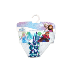 ExityKft. Disney Jégvarázs kétrészes fürdőruha kislányoknak - káró mintával - fehér - 98