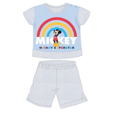 ExityKft. Disney Mickey egér nyári rövid ujjú baba pizsama - pamut jersey pizsama - szürke - 98
