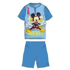 ExityKft. Disney Mickey egér nyári rövid ujjú gyerek pizsama - pamut jersey pizsama - világoskék - 104