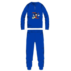 ExityKft. Disney Mickey egér pamut flanel pizsama - téli vastag gyerek pizsama - középkék - 110