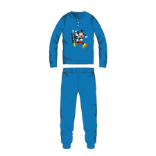 ExityKft. Disney Mickey egér téli pamut gyerek pizsama - interlock pizsama - világoskék - 98 gyerek hálóing, pizsama
