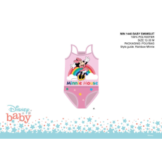 ExityKft. Disney Minnie egér baba egyrészes fürdőruha kislányoknak - világosrózsaszín - 92