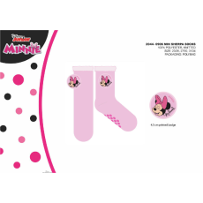 ExityKft. Disney Minnie egér csúszásgátlós meleg téli zokni gyerekeknek - sherpa zokni - világosrózsaszín - 31-34