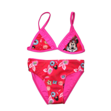 ExityKft. Disney Minnie egér kétrészes fürdőruha kislányoknak - virág mintával - pink - 128