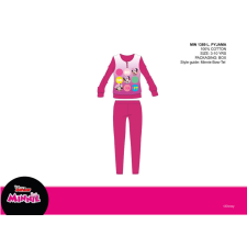 ExityKft. Disney Minnie egér vékony pamut gyerek pizsama - jersey pizsama - pink - 128 gyerek hálóing, pizsama