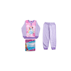 ExityKft. Flanel gyerek pizsama - Disney Princess - világos lila - 104