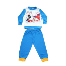 ExityKft. Hosszú vékony pamut baba pizsama - Mickey egér - Jersey - középkék - 80 hálózsák, pizsama