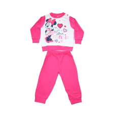 ExityKft. Hosszú vékony pamut baba pizsama - szivecskés Minnie egér - Jersey - pink - 92