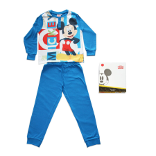 ExityKft. Hosszú vékony pamut gyerek pizsama - Mickey egér - Jersey - középkék - 116 gyerek hálóing, pizsama