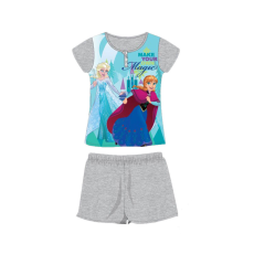 ExityKft. Nyári rövid ujjú gyerek pamut pizsama - Disney Jégvarázs - szürke - 98