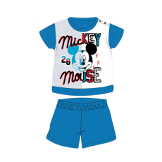 ExityKft. Nyári rövid ujjú pamut baba pizsama - Disney Mickey egér - középkék - 80