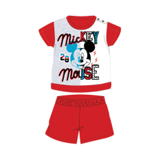 ExityKft. Nyári rövid ujjú pamut baba pizsama - Disney Mickey egér - piros - 86