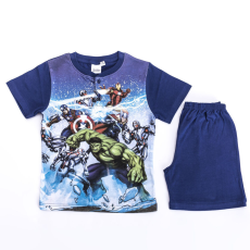 ExityKft. Rövid ujjú pamut gyerek pizsama - Bosszúállók - Ultron - sötétkék - 116