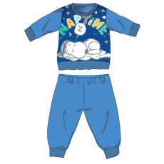 ExityKft. Snoopy hosszú vékony baba pizsama - pamut jersey pizsama - világoskék - 98