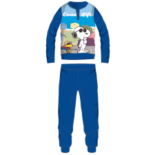 ExityKft. Snoopy hosszú vékony pamut gyerek pizsama - jersey pizsama - középkék - 98 gyerek hálóing, pizsama