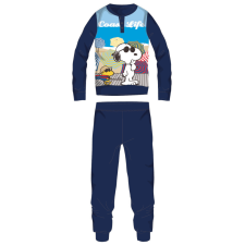 ExityKft. Snoopy hosszú vékony pamut gyerek pizsama - jersey pizsama - sötétkék - 110 gyerek hálóing, pizsama