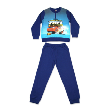 ExityKft. Téli flanel gyerek pizsama - Verdák - sötétkék - 98