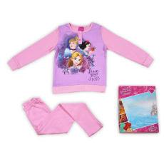 ExityKft. Téli pamut gyerek pizsama - Disney Hercegnők - világosrózsaszín - 110