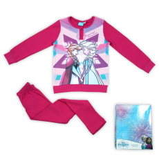 ExityKft. Téli pamut gyerek pizsama - Jégvarázs - pink - 104