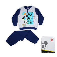 ExityKft. Téli pamut gyerek pizsama - Mickey egér - sötétkék - 122