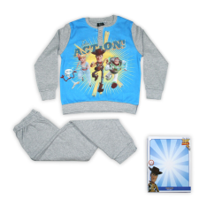 ExityKft. Téli pamut gyerek pizsama - Toy Story - szürke - 98 gyerek hálóing, pizsama