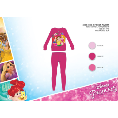 ExityKft. Téli pamut interlock gyerek pizsama - Disney Hercegnők - pink - 104