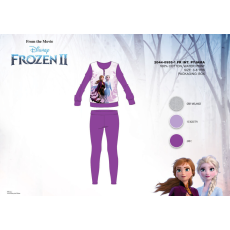 ExityKft. Téli pamut interlock gyerek pizsama - Disney Jégvarázs - sötétlila - 98