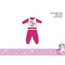 ExityKft. Unikornis baba pizsama - jersey pamut pizsama - pink - 86 gyerek hálóing, pizsama