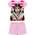 ExityKft. Wonder Woman nyári rövid ujjú gyerek pamut pizsama - jersey pizsama - világosrózsaszín - 122
