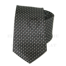  Exkluzív selyem nyakkendő - Fekete mintás