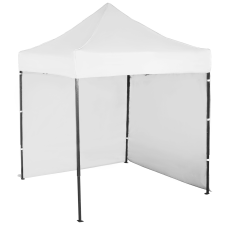 Expodom Gyorsan összecsukható sátor 2x2 m – acél, Fehér, 2 oldalfal sátor