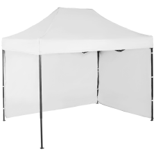 Expodom Gyorsan összecsukható sátor 2x3 m – acél, Fehér, 2 oldalfal sátor